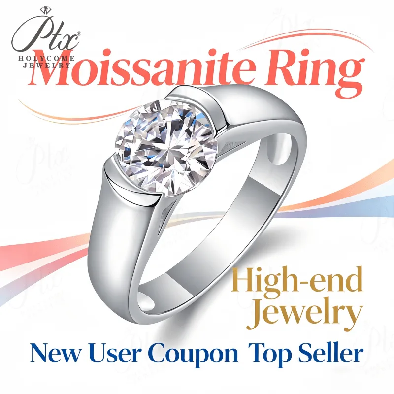 Ring - Moissanite 2CT D Color VVS1 S925 GRA