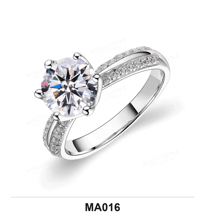 MA016 Ring V2 - Moissanite